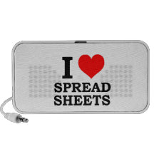 I Love Spreadsheets Travelling Speaker
