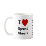 I Love Spreadsheets - ultimate triple-sided mug