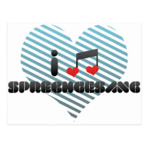 I Love Sprechgesang Post Cards