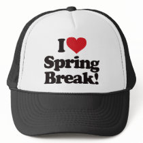 I Love Spring Break! Mesh Hats
