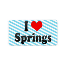 I Love Springs, South Africa Address Labels
