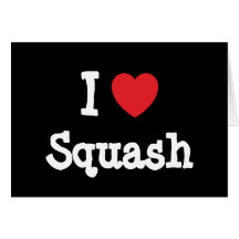 I love Squash heart T-Shirt Greeting Cards