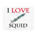 I Love Squid postcards