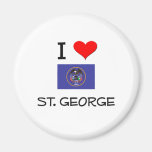 I Love St. George Utah Fridge Magnet
