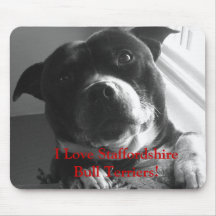 I Love Staffordshire Bull Terriers! Mousemat