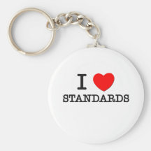 I Love Standards Keychain