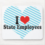 I Love State Employees Mousepads