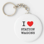 I Love Station Wagons Keychains