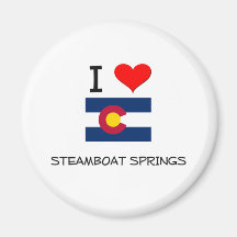 I Love STEAMBOAT SPRINGS Colorado Magnet