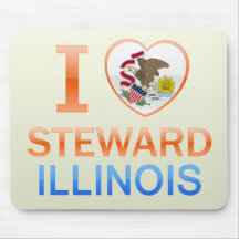 I Love Steward, IL Mouse Pad