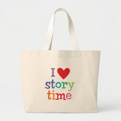 I Love Storytime T-Shirts & Gifts Canvas Bags