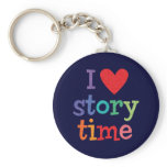 I Love Storytime T-Shirts & Gifts keychains