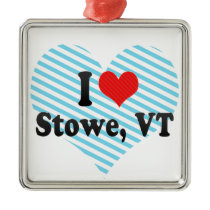 I Love Stowe, VT ornaments