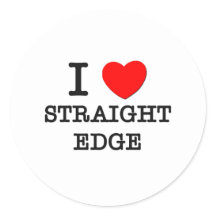 Straight Edge Stickers