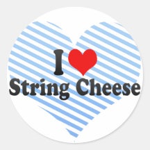 I Love String Cheese Sticker