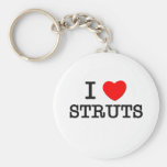 I Love Struts Keychains