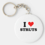I Love Struts Keychains