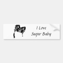 I Love Sugar Baby Bumper Sticker