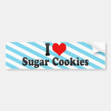 I Love Sugar Cookies Bumper Sticker
