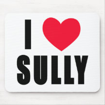 I Love Sully I HEART Sully Mouse Mat