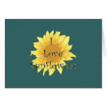 I Love Sunflowers Greeting Card