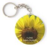 I LOVE SUNFLOWERS! Keychain gifts Sun Flower