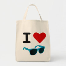 i love sunglasses tote bag