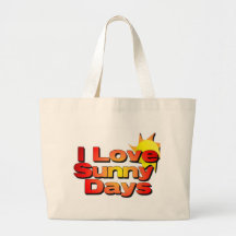 I Love Sunny Days Tote Bag