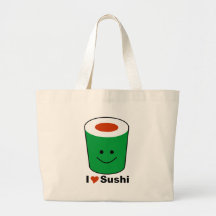 I Love Sushi Tote Bags