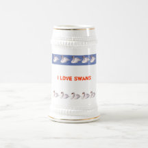 I love swans taza de café