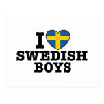 I Love Swedish Boys Postcards