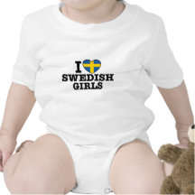 I Love Swedish Girls Tee Shirt