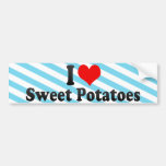 I Love Sweet Potatoes Bumper Sticker