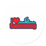 I Love Swimming stickers