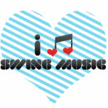 I Love Swing Music photo sculptures