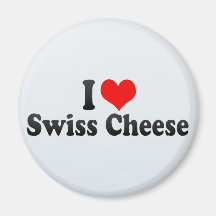 I Love Swiss Cheese Magnets