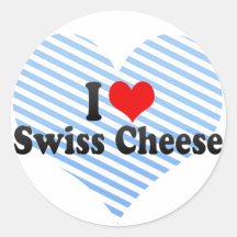 I Love Swiss Cheese Sticker