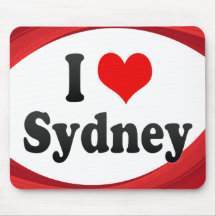 I Love Sydney, Australia Mousepads