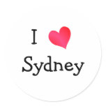 I Love Sydney stickers