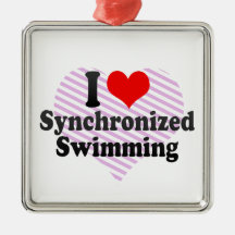 I love Synchronized Swimming Christmas Tree Ornament