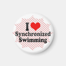 I love Synchronized Swimming Refrigerator Magnets