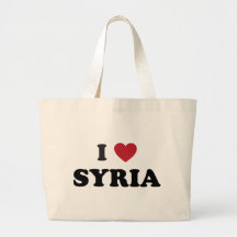 I Love Syria Tote Bags
