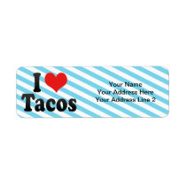 I Love Tacos Return Address Labels