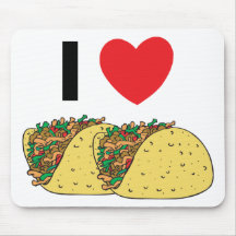 I Love Tacos Mousepad