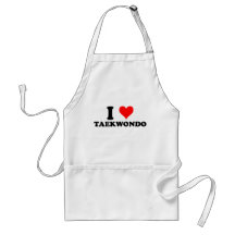 I Love Taekwondo Aprons
