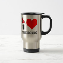 I Love Taekwondo Design Coffee Mug