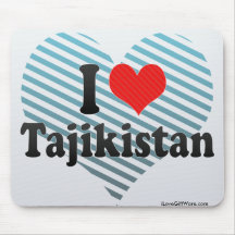 I Love Tajikistan Mousepad