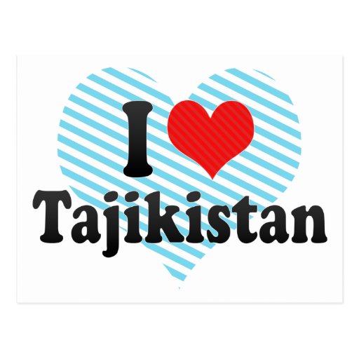 I Love Tajikistan Post Card