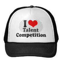 I love Talent Competition Mesh Hat