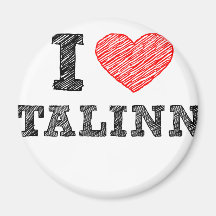 I Love Talinn Magnet